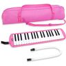 keepdrum Melodica 37 toetsen met tas roze roze