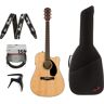 Fender CD-60SCE Natural elektrisch-akoestische westerngitaar + gigbag + accessoires