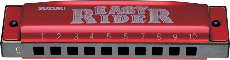 Suzuki mondharmonica Easy Rider 10 tonen C majeur rood - Rood