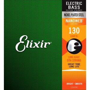 ELIXIR 15430 NANOWEB Singles 5th Light B .130L . Enkel 5.streng til el.bass