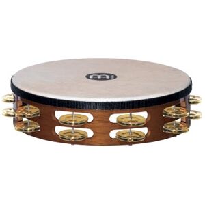 Meinl TAH-2-B-AB Wood Tamburin m/skinn, Dobbel, Brass (M)