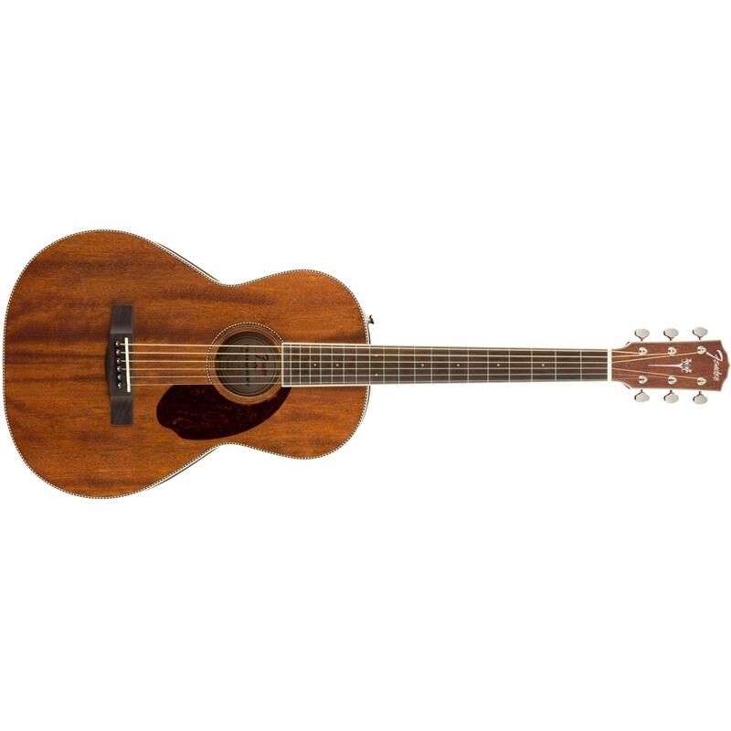 Fender Pm-2 Parlor Ne, All-Mahogany * Natural, Ovangkol Fingerboard*kunderetur