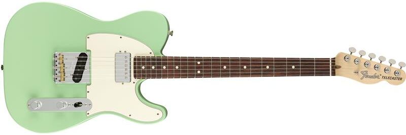 Fender American Performer Telecaster Hum Satin Surf Green, Rw