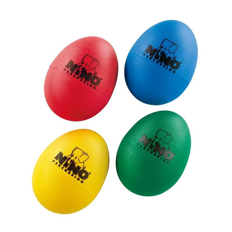 Nino Percussion Set-540 Egg Shaker Set (1xr,1xy,1xgr,1xb)