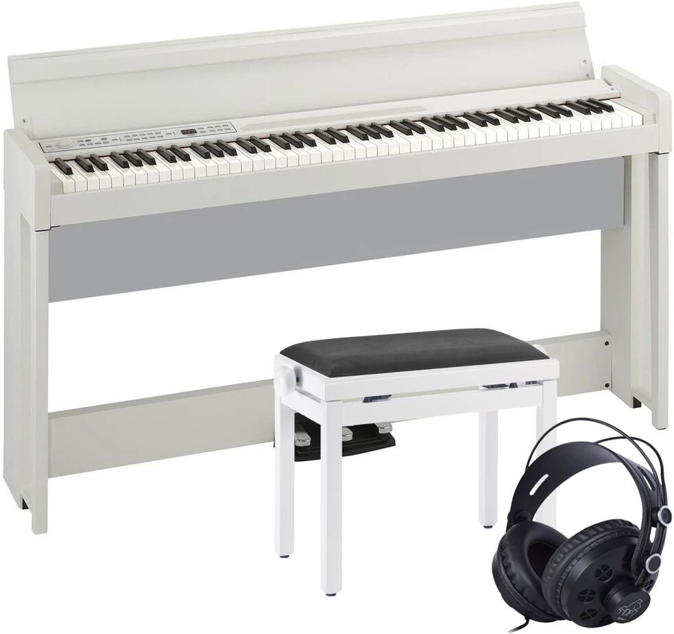 Korg C1 Air Hvit Digital Piano Pakkeløsning