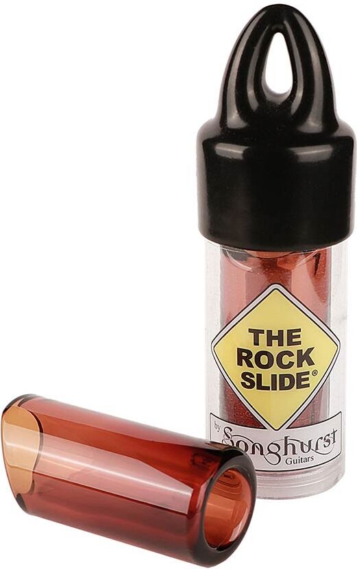 The Rock Slide GRS-MA moulded glass slide size M (inside 19.5 - length 60.0mm) - amber edition