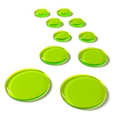 SlapKlatz - PRO 10 Gel Pads - Alien Green