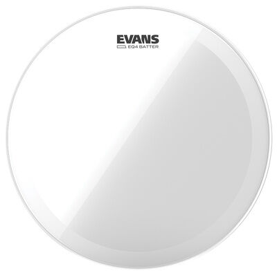 Evans EQ4 Clear 22"" Bass Drum Fell transparent