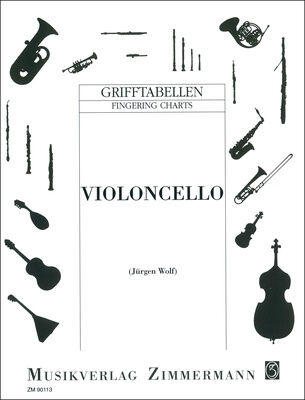 Zimmermann Verlag Grifftabelle Violoncello