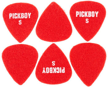 Pickboy Felt Raindrop Red Soft Pick S