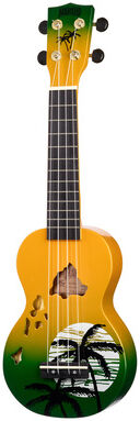 Mahalo Hawaii Green Ukulele