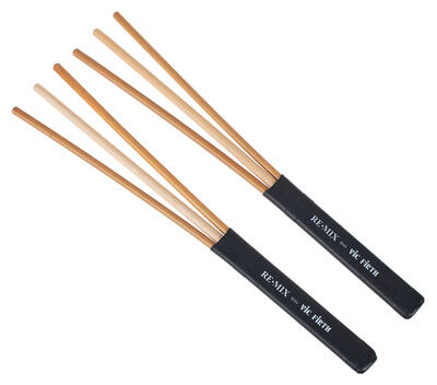 Vic Firth RM4 Remix Brushes Rattan Birch