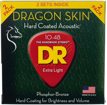 DR Strings Dragon Skin DSA-2/10 2-Pack