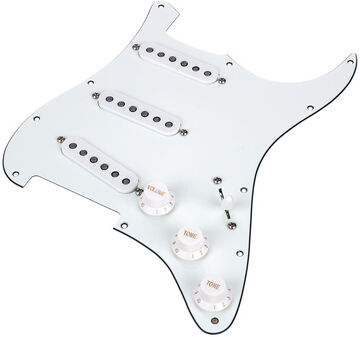 Mojotone 58 Q.Coil Hot Br. Pickguard WH