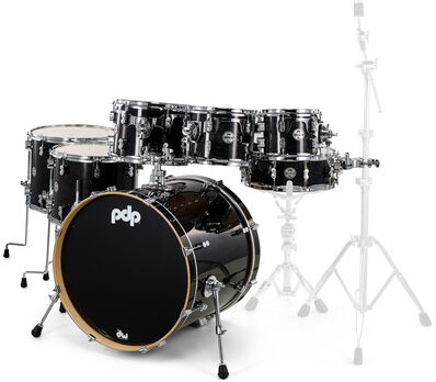 DW PDP CM7 Rock Ebony Stain