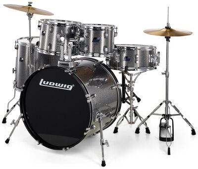 Ludwig Backbeat Drumkit 20"" Silver S.