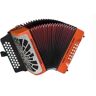 Hohner  Compadre FBBEB Laranja Silver Grill  Concertina