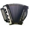 Hohner  EL REY DEL VALLENATO GCF PRETO GRELHA DE PRATA Acordeão