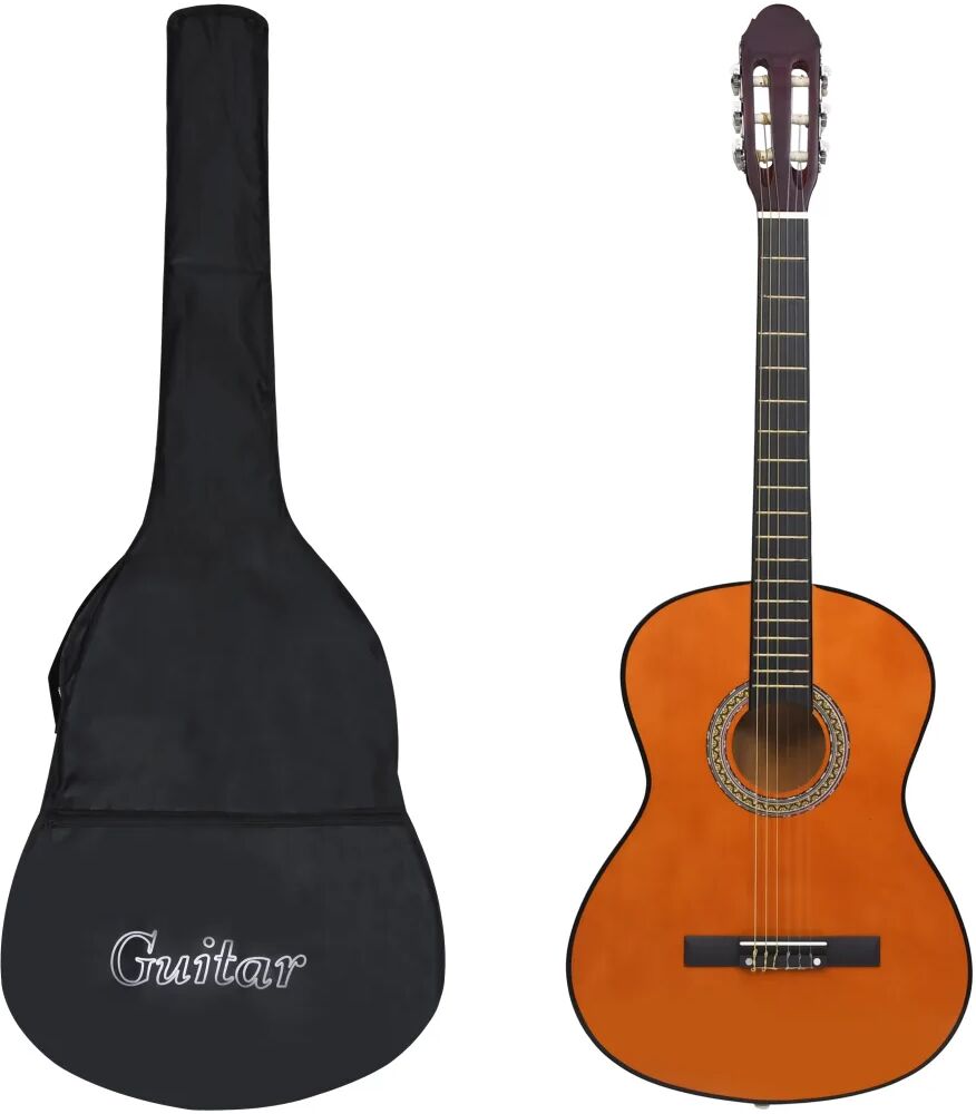 vidaXL 12 peças conjunto de guitarra clássica para iniciantes 4/4 39"