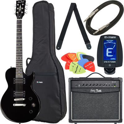 Harley Benton SC-200 BK Student Serie Bundle