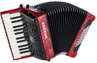 Hohner Bravo II 48 Red silent key