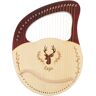 Cega Lyre Harp 24 String Coffee