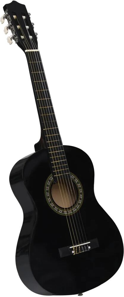 vidaXL Klasická gitara pre začiatočníkov a deti čierna 1/2 34"