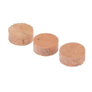 Toyvian 3Pcs Valve pad trombone repairing cork pad wooden instrument trombone cork mats wooden mat key Watergate brass music cork key mats cork key pads drain valve keyboard Component