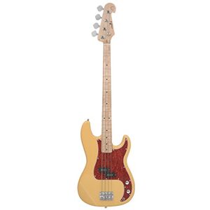 Chord CAB41M-BTHB Electric Bass Guitar - Butterscotch Maple