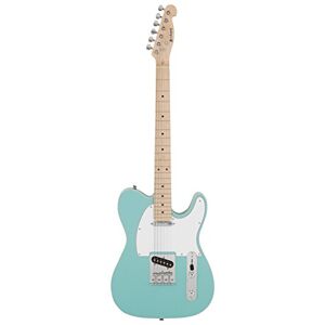 Chord,Full Size,174.569UK Solid Electric Guitar with Maple Fingerboard Surf Blue