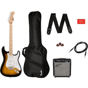 Squier by Fender Sonic Stratocaster&#174; Electric Guitar Pack, Maple Fingerboard, 2-Colour Sunburst, Gig Bag, Squier Frontman 10G Amp - 230V EU