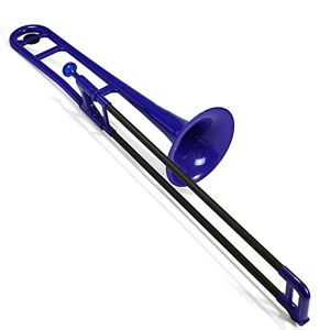 JITAZHIJIA TSTS Plastic Trombone Brass Instrument In B Flat Is Suitable For Beginners To Test And Perform Beginner Trombone (Color : Blue)