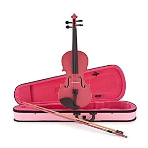 Student 3/4 Size Violin by Gear4music with Rosin Bow and Case Pink