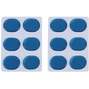 niso 12 PCS/Set of Drum Kit Muffler Stickers Silica Gel Sticker Drum Dampeners Gel Pads Snare Drum Muffler Mute Blue