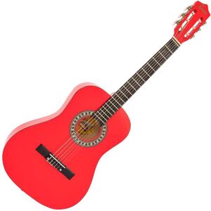 ENCORE ENC34ROFT Acoustic Guitar Bundle - Red, Red