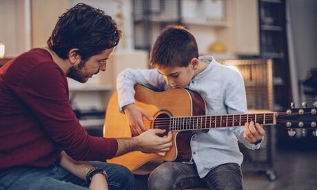 Rhythm Room Three 45-Minute Drums, Bass Guitar or Guitar Lessons at Rhythm Room (Up to 48% Off)