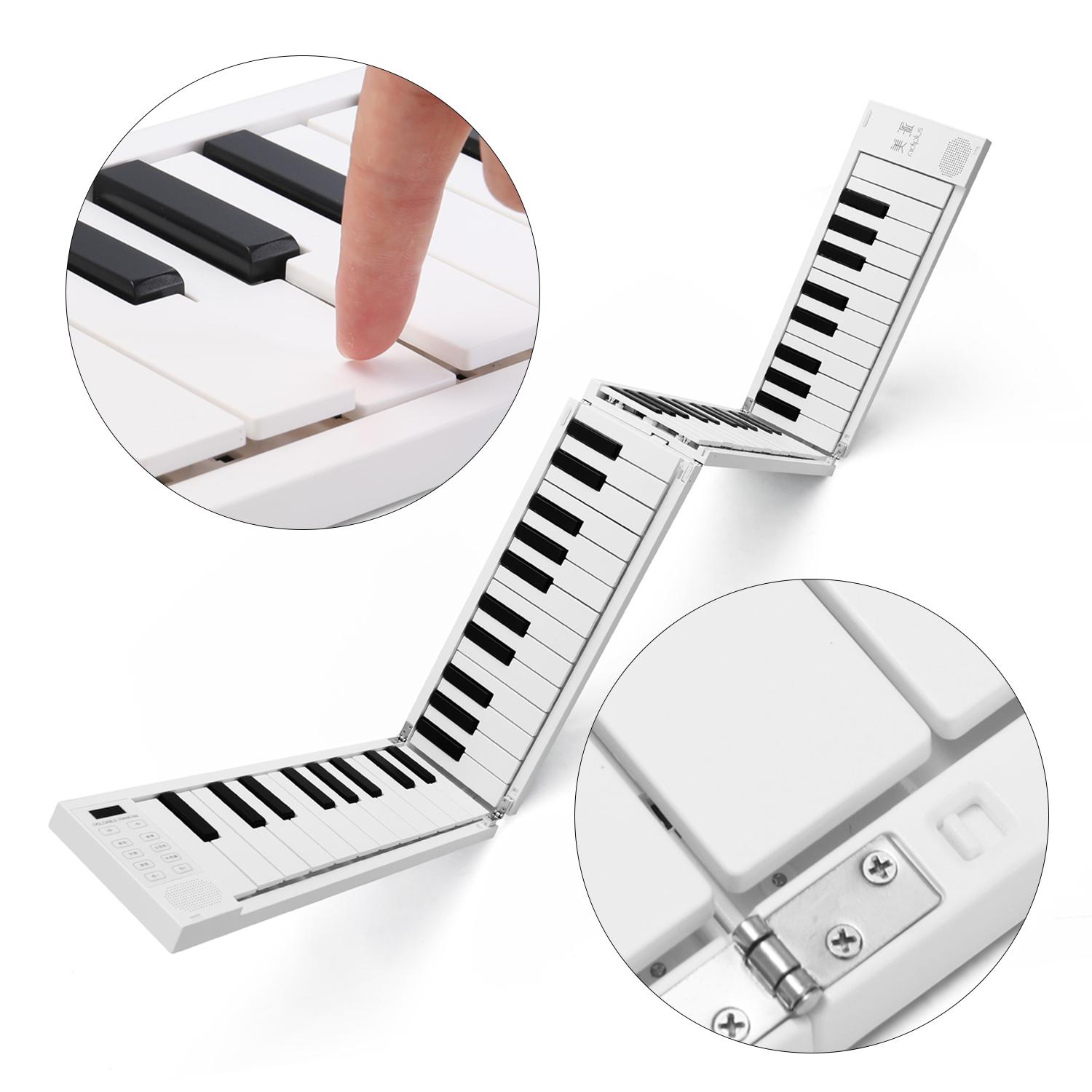 TOMTOP JMS 88 K-eys Foldable Piano Digital Piano Portable Electronic Keyboard Piano for Piano Student Musical