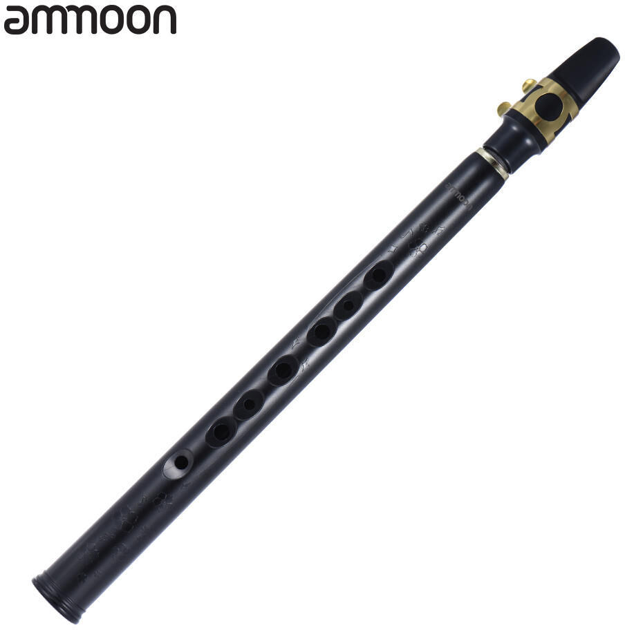 Ammoon Mini Pocket Bb Saxophone Sax ABS with Alto Mouthpieces 10pcs Reed Carrying Bag Woodwind Instrument