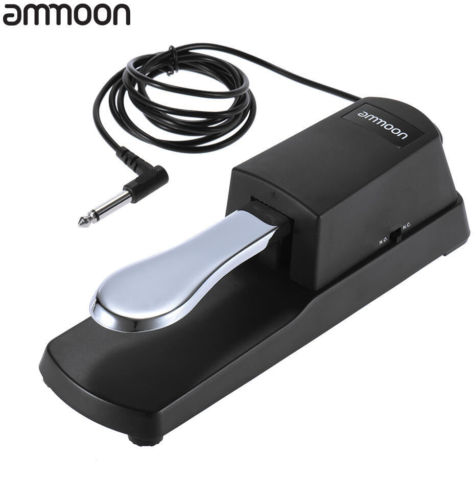 Ammoon Piano Keyboard Sustain Damper Pedal for Casio Yamaha Roland Electric Piano Electronic Organ