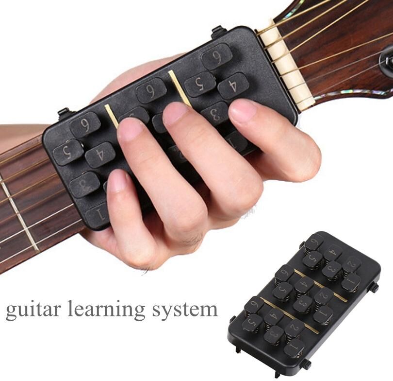 Musical 3 Guitar Learning System One Button Chord Study Practice Aid Tool