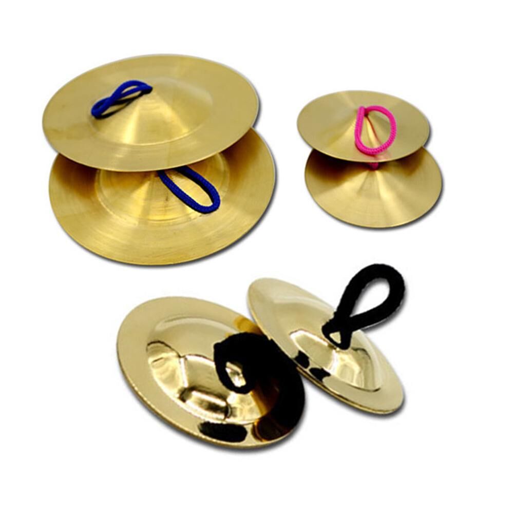 Exquisite  earrings 1Pair Musical Instrument Kids Cymbals Dancing Brass Percussion  Props