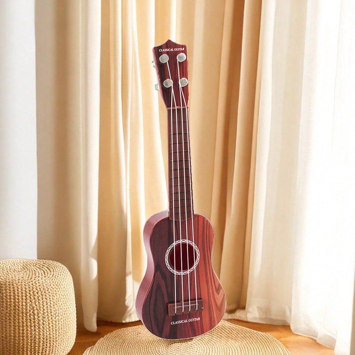 SHEIN 1pc Random Color Ukulele Guitar For Beginners, Adults, Kids, Mini Musical Instrument That Can Be Played, Ideal Gift For Boys And Girls Multicolor one-size