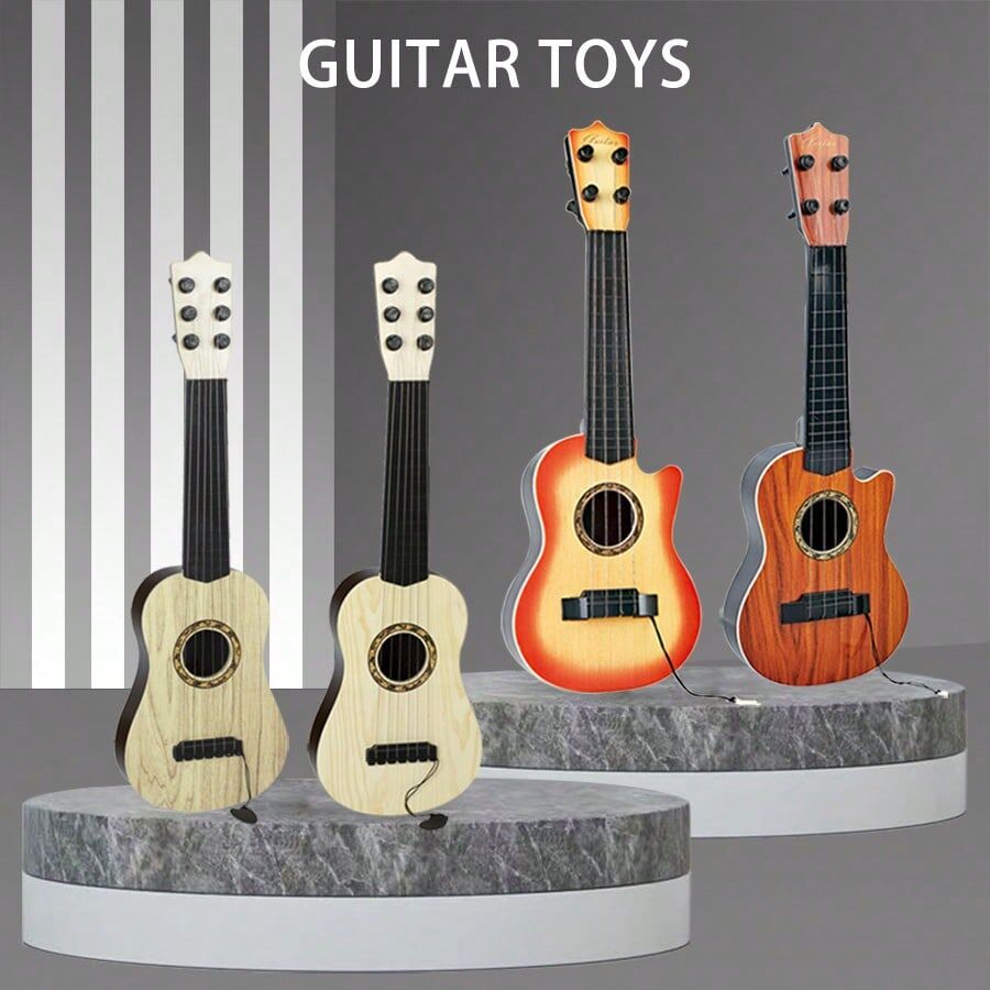 SHEIN 17-inch Ukulele Guitar For Kids Beginner, 4 String Instrument With Playable Strings, Birthday & Christmas Gift Multicolor Ukulele 898-22A,Ukulele 898-22B,Ukulele 898-27A,Ukulele 898-27B