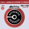 Martin Authetic Acoustic Lifespan 2.0 Guitar String VALUE PACK