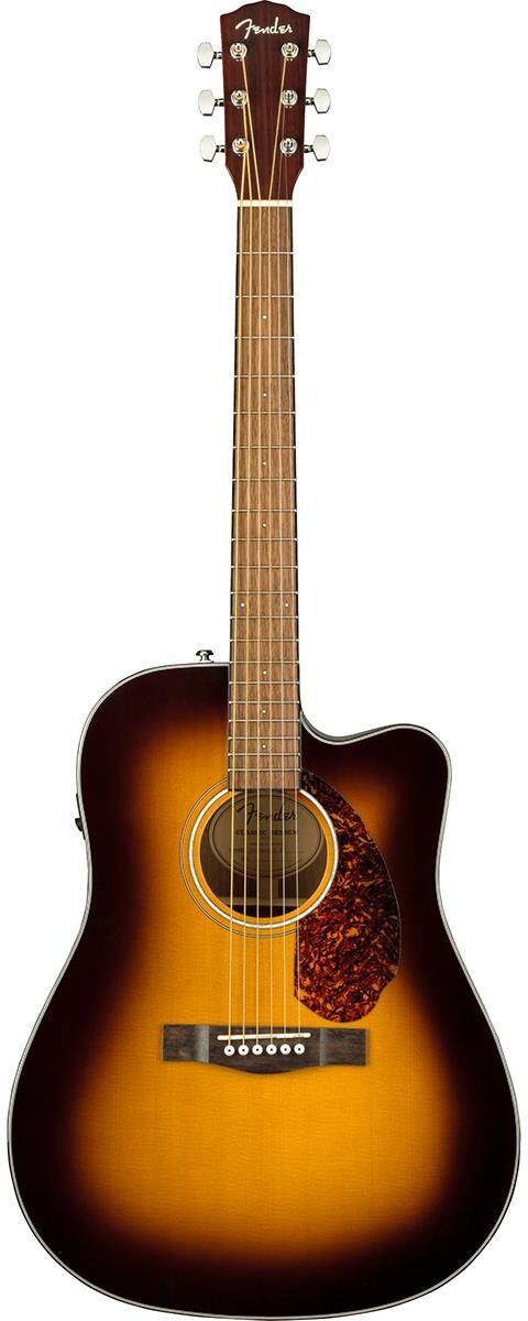 Fender Classic Design CD-140SCE Dreadnought Acoustic Electric Guitar, Sunburst