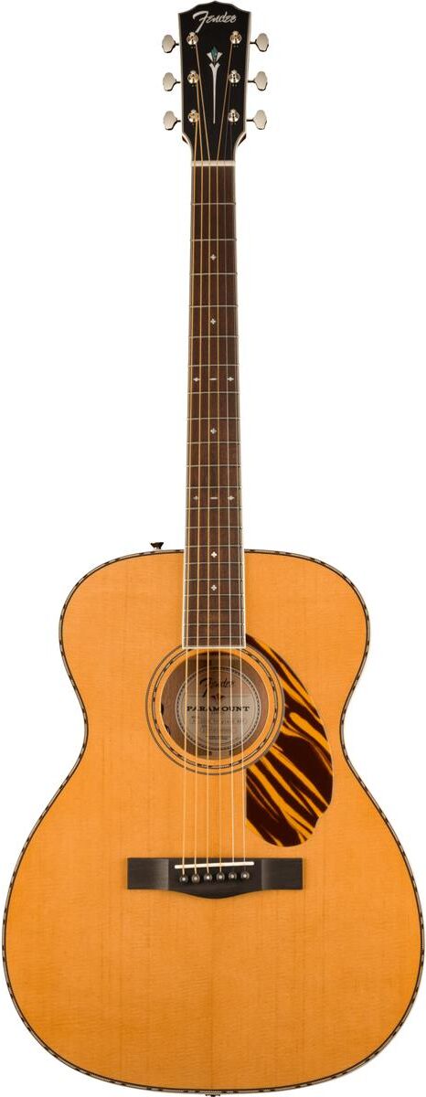 Fender PO-220E Orchestra Acoustic Guitar, Natural