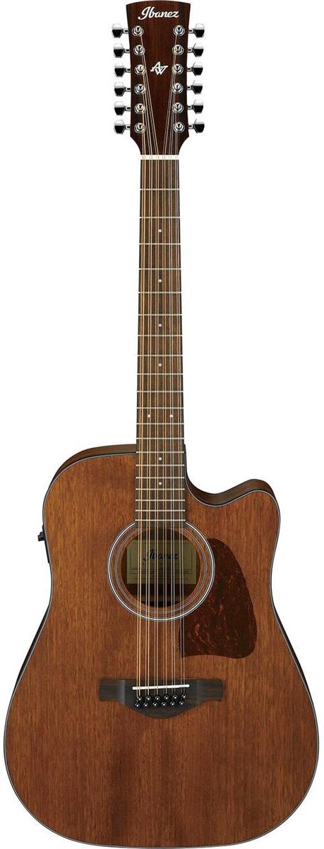 Ibanez Artwood AW5412CE Dreadnought Cutaway Acoustic Electric Guitar, Natural