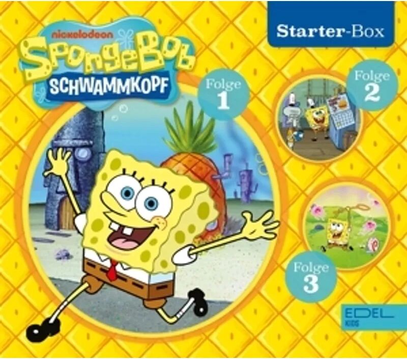 Edel Music & Entertainment CD / DVD SpongeBob Schwammkopf-Starter-Box, 3 Audio-CD