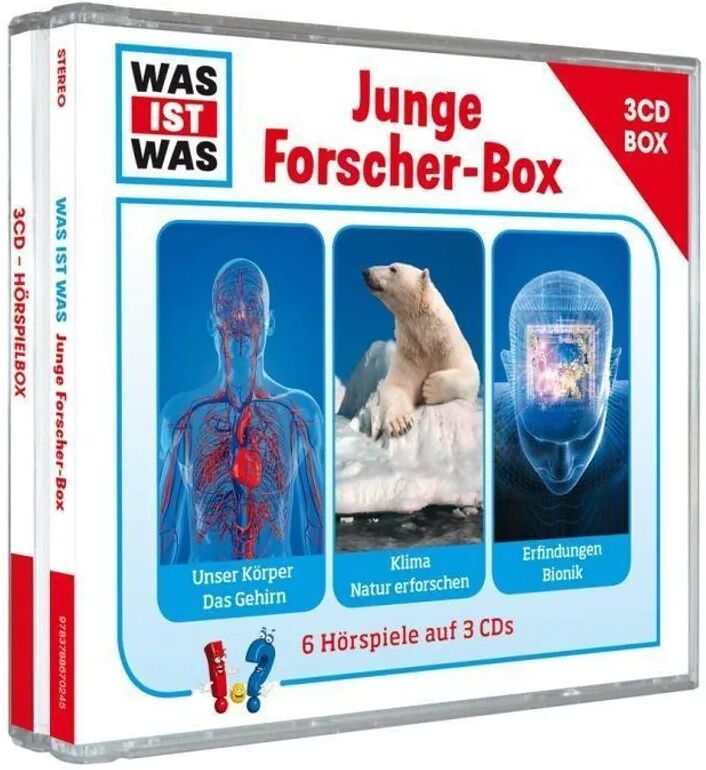 Tessloff WAS IST WAS 3-CD-Hörspielbox. Junge Forscherbox, Audio-CD