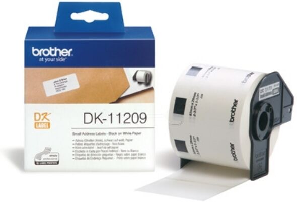 Brother Original Brother P-Touch QL 820 NWB Etiketten (DK-11209) 29mm x 62mm, Inhalt: 800 - ersetzt Labels DK11209 für Brother P-Touch QL 820NWB